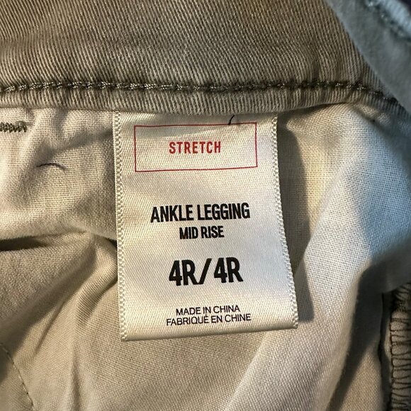 EXPRESS • Mid-rise Ankle Length Skinny Jeans • Women's Size 4 • gray green - Picture 7 of 8